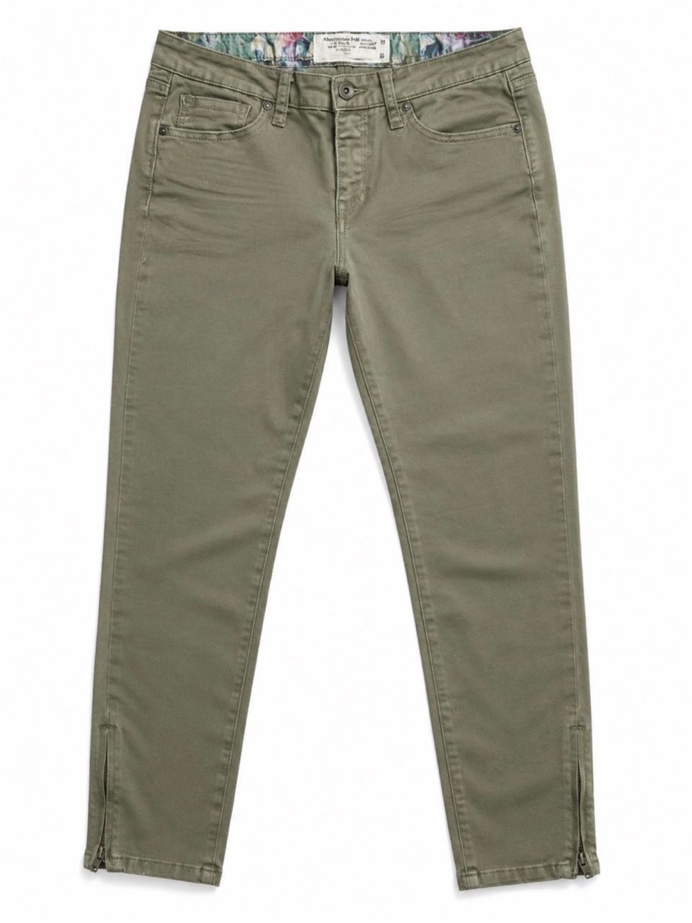Dollhouse Olive Green Slim-Fit Jeans